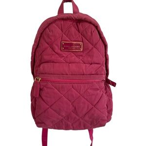 Marc Jacobs Hot Pink Puffy Quilted Backpack, One Size